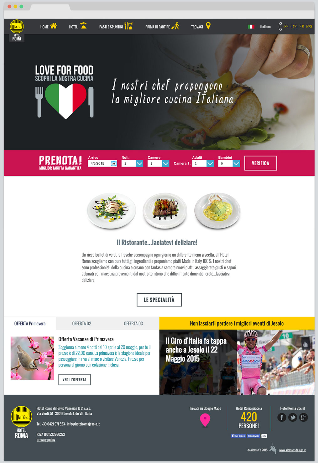 Progetto Hotel Roma